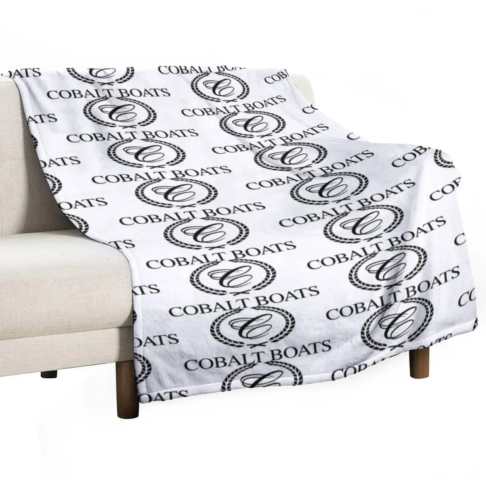 Cobalt Logo Classic Cruiser Throw Blanket Shaggy Retros Sofa Furrys Blankets