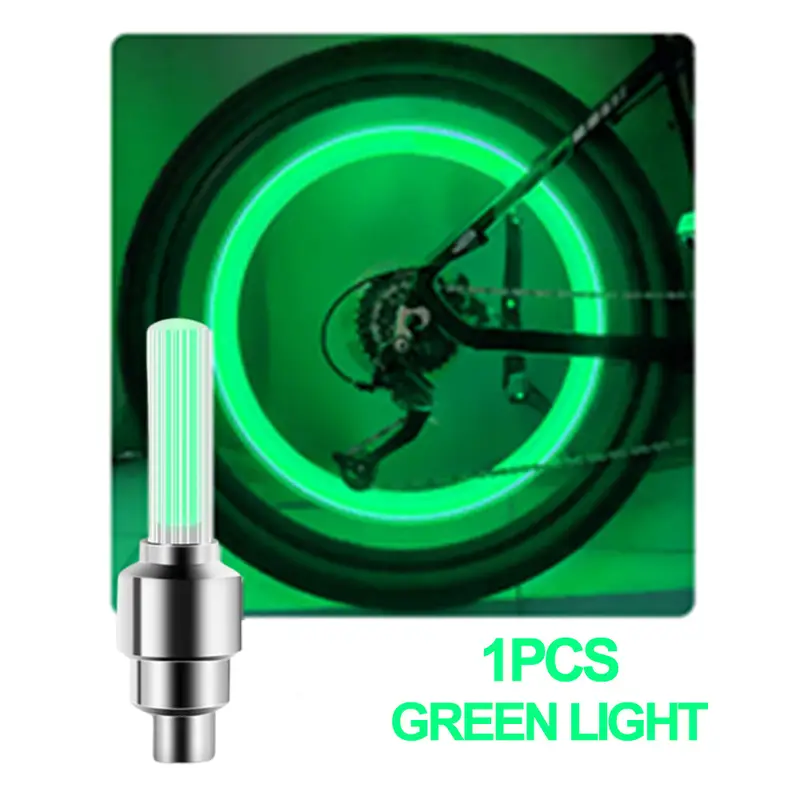 LED Bicycle Valve Light, Neon Bicycle Spoke Light, Bicycle Tire Valve Light, Night Riding Warning Light Bicycle Accessories - Image 11