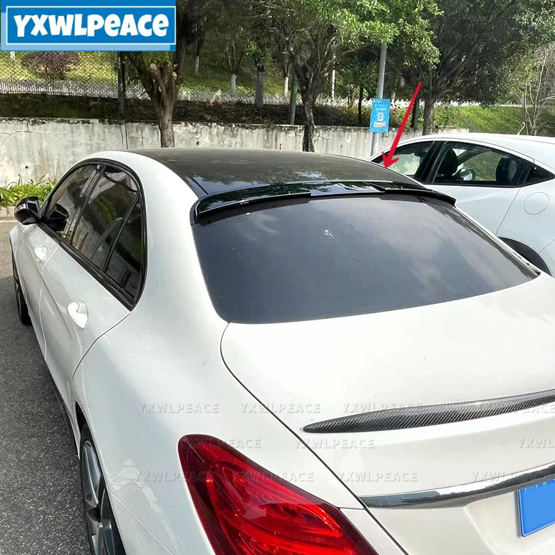 

For Benz W205 Rear Window Roof Spoiler 4-Door Sedan C63 C180 C200 C250 C260 2014 -2019 ABS Plastic Spoiler