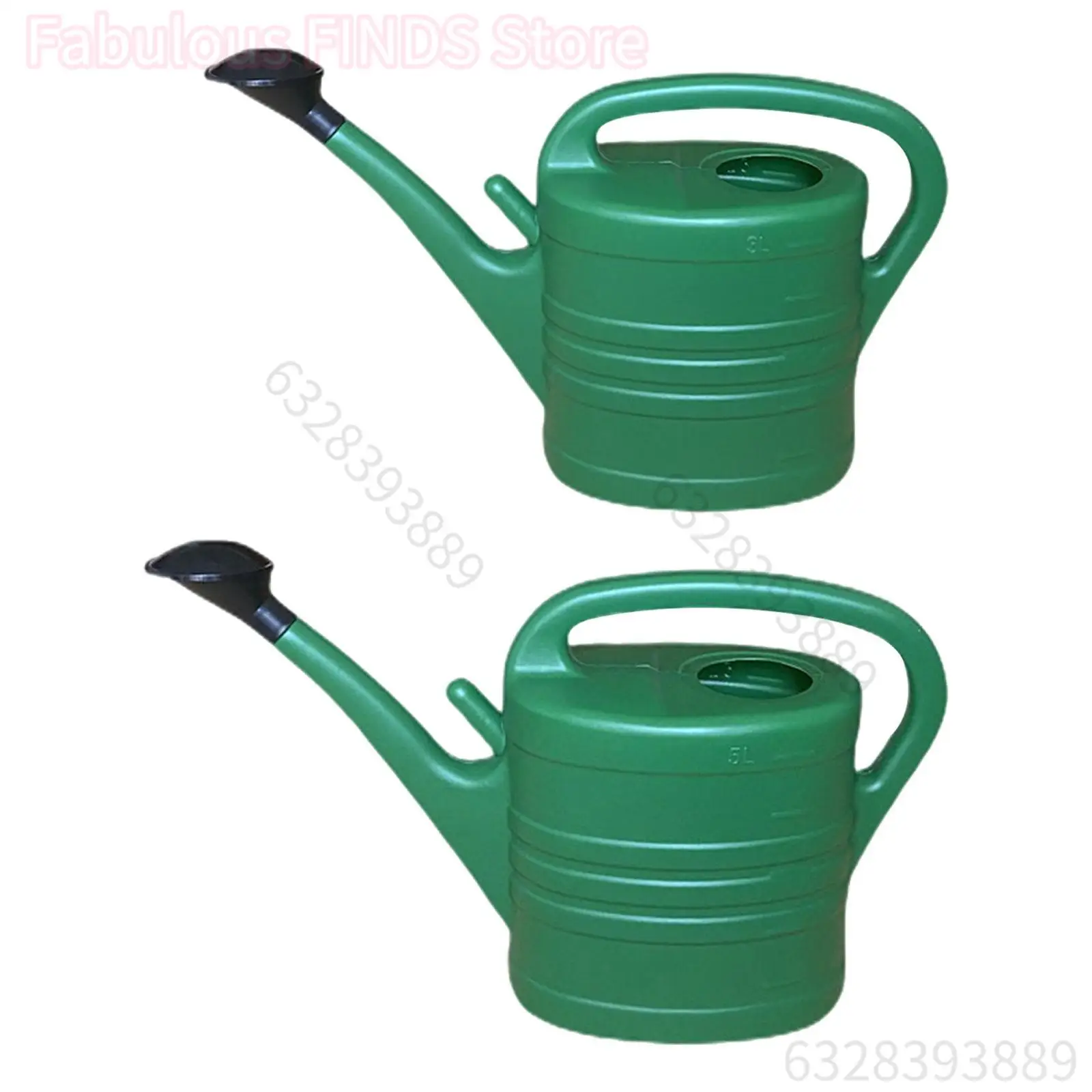 Regadera de boca larga, regadera de jardín de gran capacidad para plantas de interior, flores de jardín, verduras, planta de riego al aire libre
