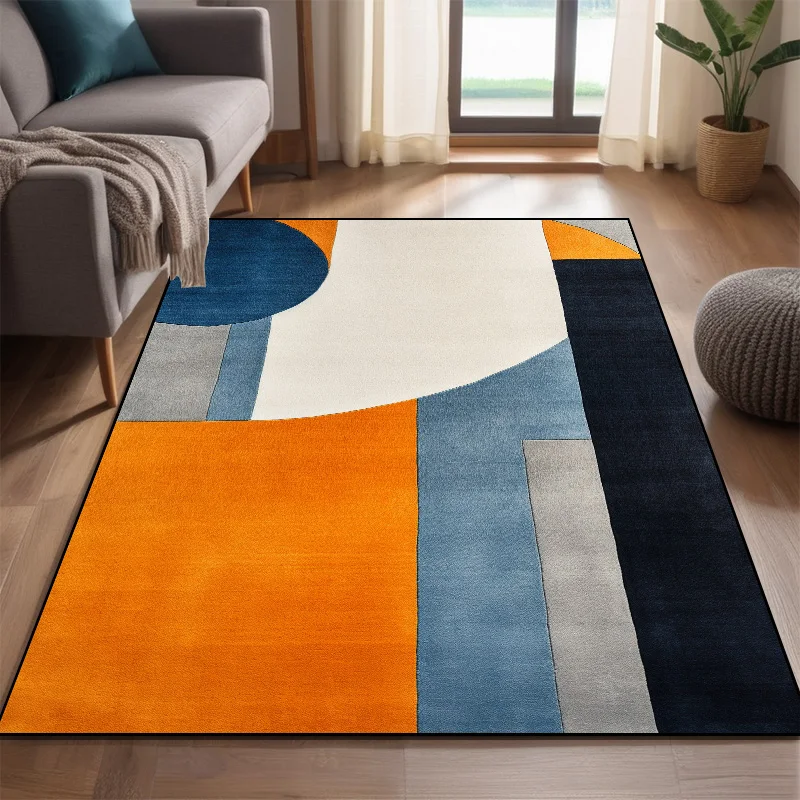 Modern Nordic Style Carpet for Rooms Washable Large Living Room Carpet Color Coffee Tables Mat Non-slip Cloakroom Decor Rugs 러그