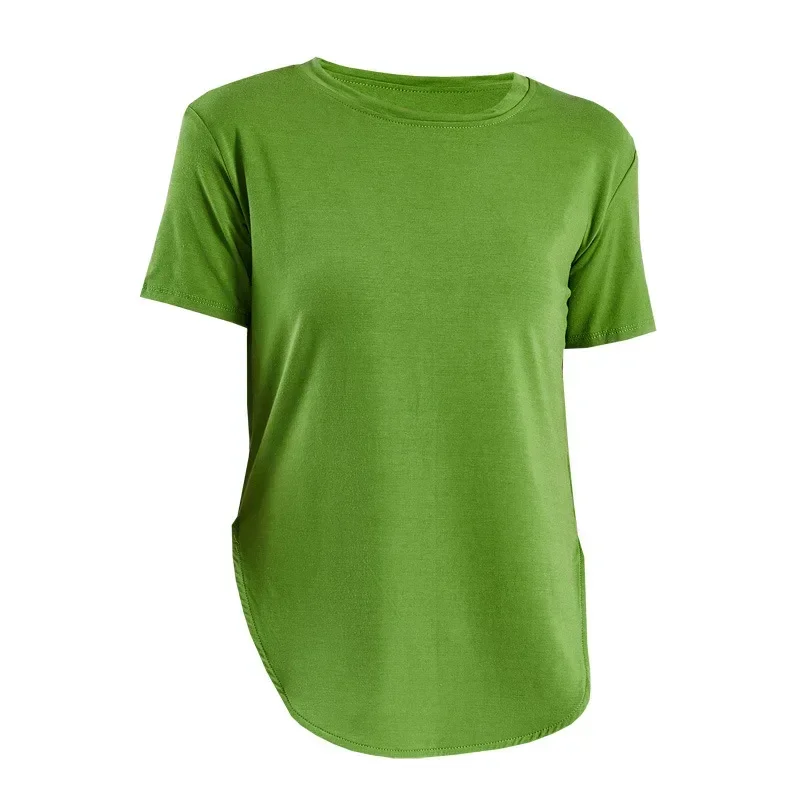 내셔널 클래식 재즈 탑 여성 스플릿 바디 반팔 학생 미술 시험 기본 훈련 의류 모던 댄스