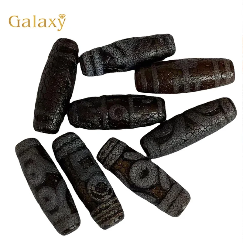 5-10PC 40mm Vintage Natural Dzi Agates Beads Old Material Tibetan Agate Dzi Beads Powerful Amulet For DIY Jewelry Making