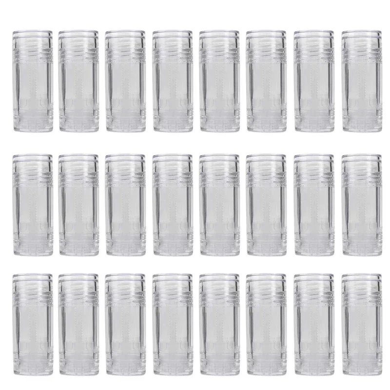 24pcs/lots 15ml Black Deodorant Bottle Twist Up Stick Tube for Travel Portable Round Bottom Filling Stick Deodorant Container