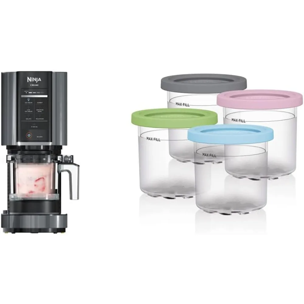 Ice Cream Maker, for Gelato, Mix-ins, Milkshakes, Sorbet & Pints 4 Pack, Compatible with NC299AMZ & NC300s Series