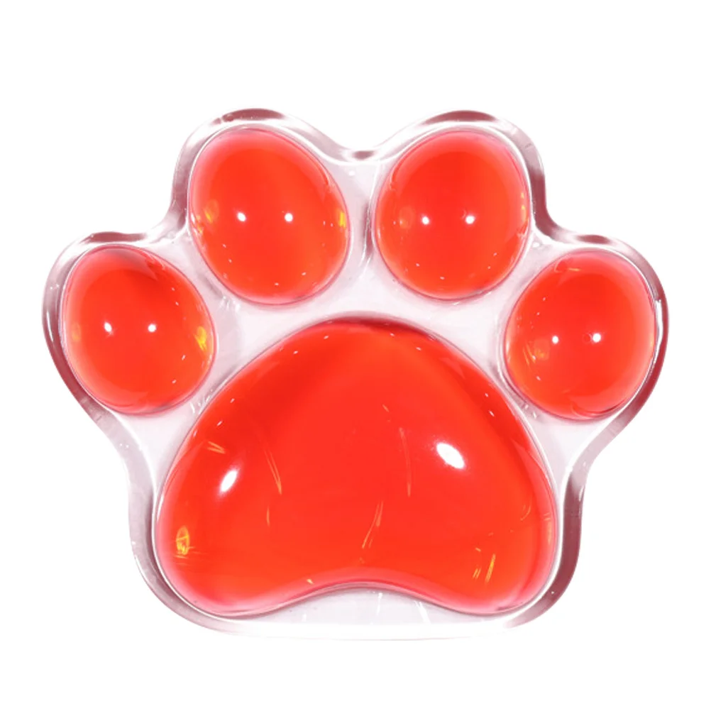 

Transparent Cat Paw Wrist Pad Silicone Ergonomic Keyboard Mouse Rest Support Nonslip Cute Office Gaming Desk Mat