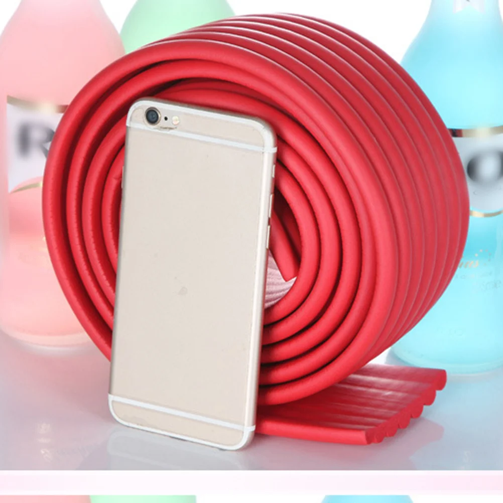 

Утолщенная W-образная защита для детей, угловая защита, красная полоса для предотвращения столкновений, легко наносится, удаление, безопасная детская мебель, деревянное стекло