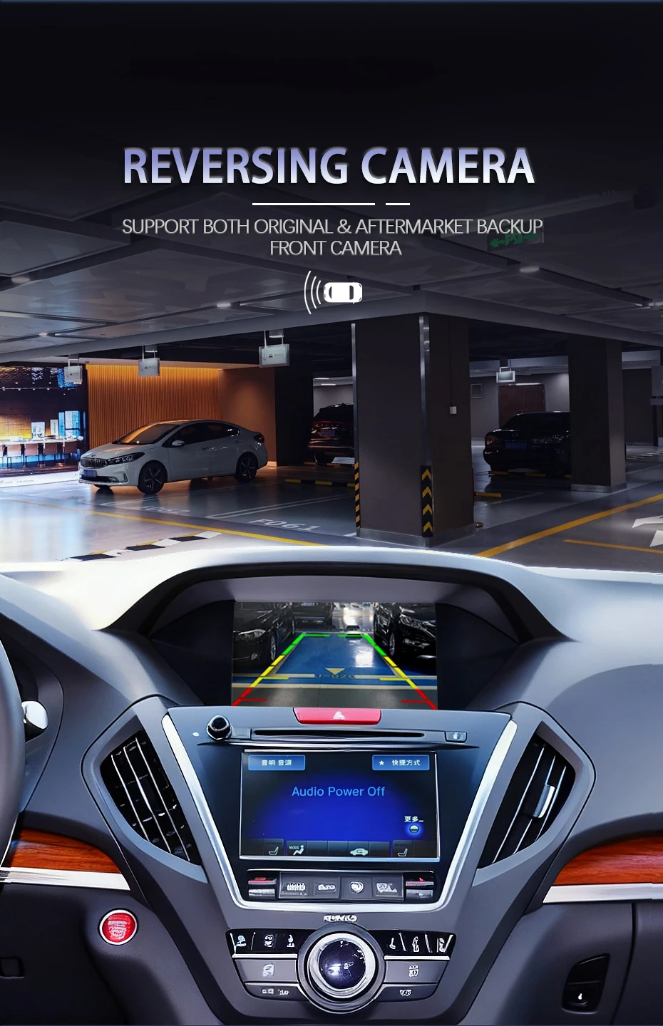 Auto AI Box Wireless Apple Carplay Android Auto für Acura YD3 MDX RDX TLX ILX RLX Honda Odyssey Originalbildschirm unterstützt Spiegelung – Detail 10