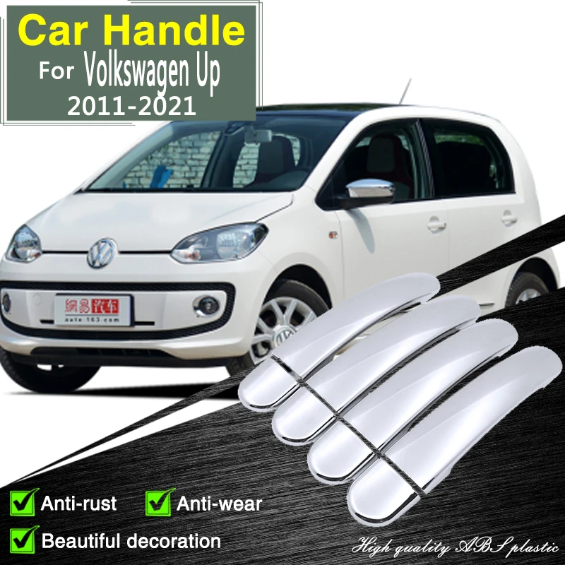 

Chrome Door Handle Covers For Volkswagen Up E-UP GTI Skoda Citigo SEAT Mii 2011-2021 Cars Accessories Stickers Trim Stying 2011