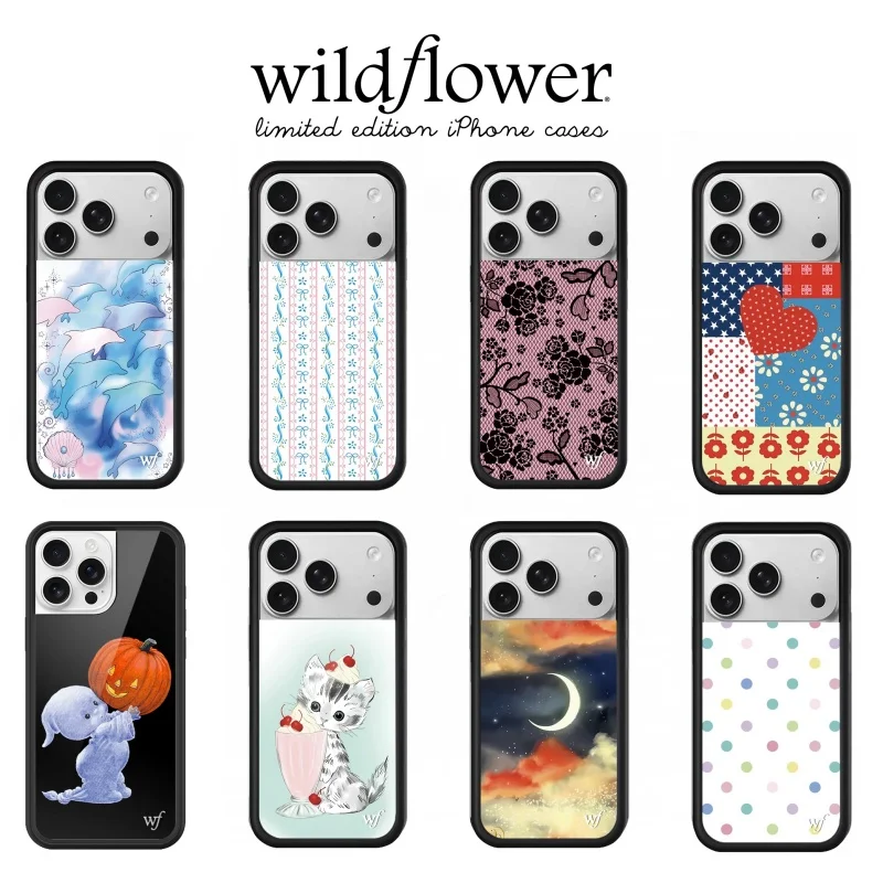 

Wildflower INS Cute Halloween Little ghost Boo Phone Case For iPhone 16 15 14 12 13 14 17Pro Max Lace Rose flower WF Cover﻿﻿﻿﻿