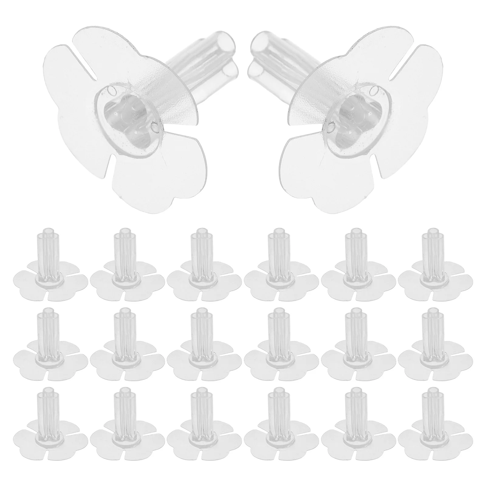 

30 Pcs Snack Bouquet Fixing Base Candy Holder Stand for Sweets Flower Arrangement Reusable Transparent Plastic Holders