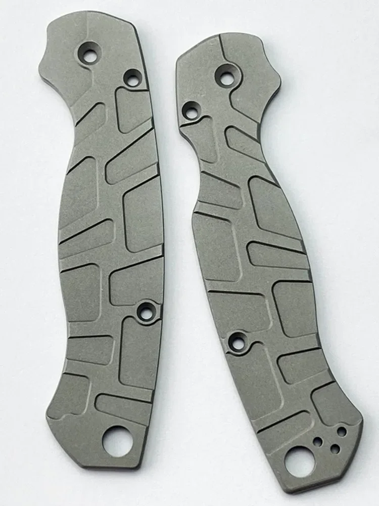 A Pair Spyderco Paramilitary 2 (C81) Aluminum Alloy Knife Handle Scales: Replacement Accessory for C81