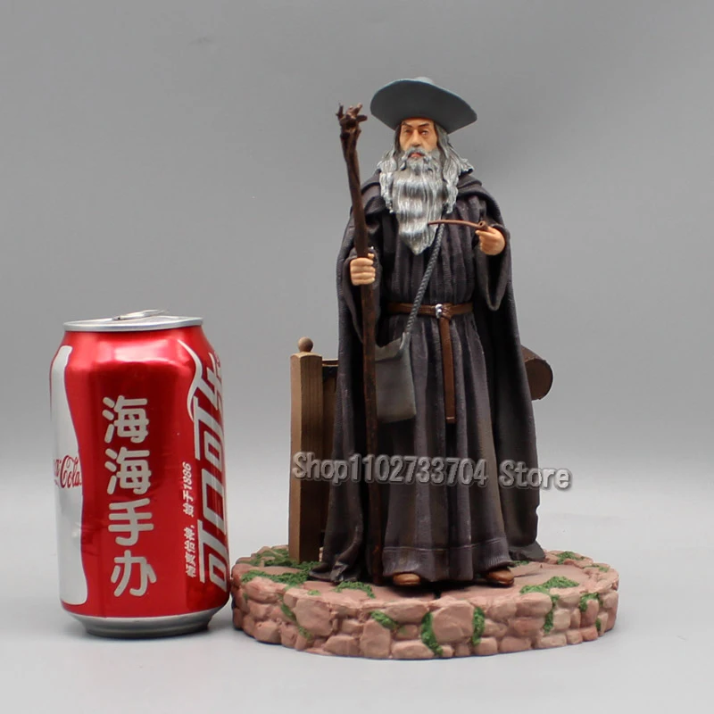 Figuras de acción de Anime The Lord of The Rings Gandalf Mithrandir Gandalf, juguetes de modelos de colección de PVC de 21cm, regalos de muñecas de cumpleaños