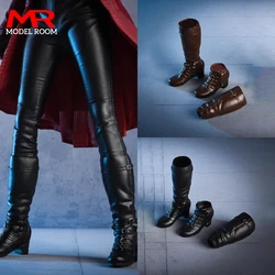 vstoys 18X02 1/6 Female Combat Boots Dual-purpose Long/Short Boots Solid Shoes Model Fit 12'' PH TBL Action Figure Body Dolls
