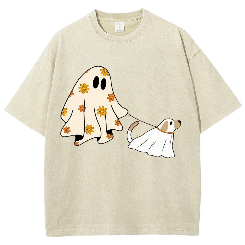 Comfort Colors Сute Ghost Dog Shirt, Dog Lovers Halloween Gift, Halloween Dog Shirt, Spooky Season, Unisex T-shirt