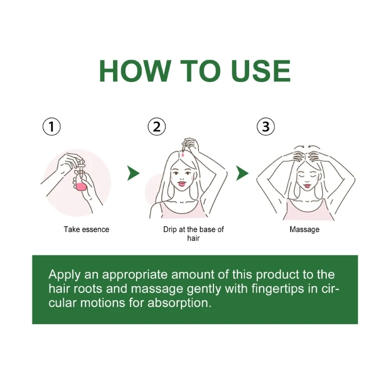 Aceite romero para crecimiento del cabello, aceite esencial antipérdida rápido crecimiento, reparación daños, cuero