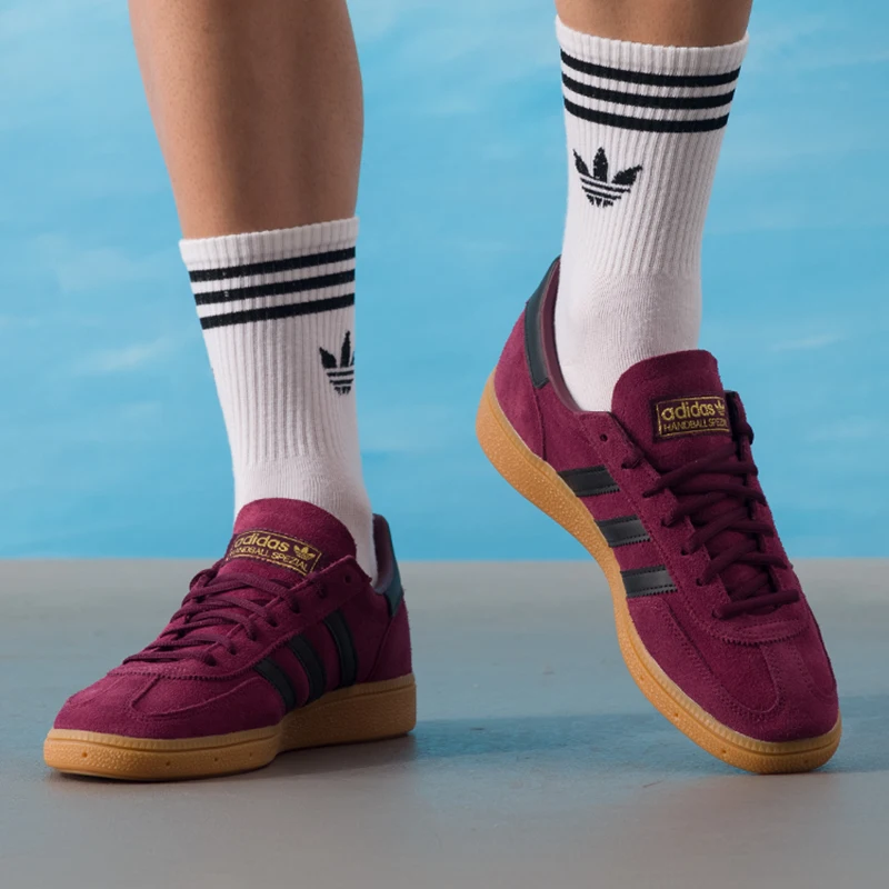 أحذية Adidas Originals Handball Spezial للجنسين، أحذية رياضية، أحذية تدريب ألمانية عصرية، أحذية رياضية منخفضة الارتفاع، أحذية كاجوال Jr3848