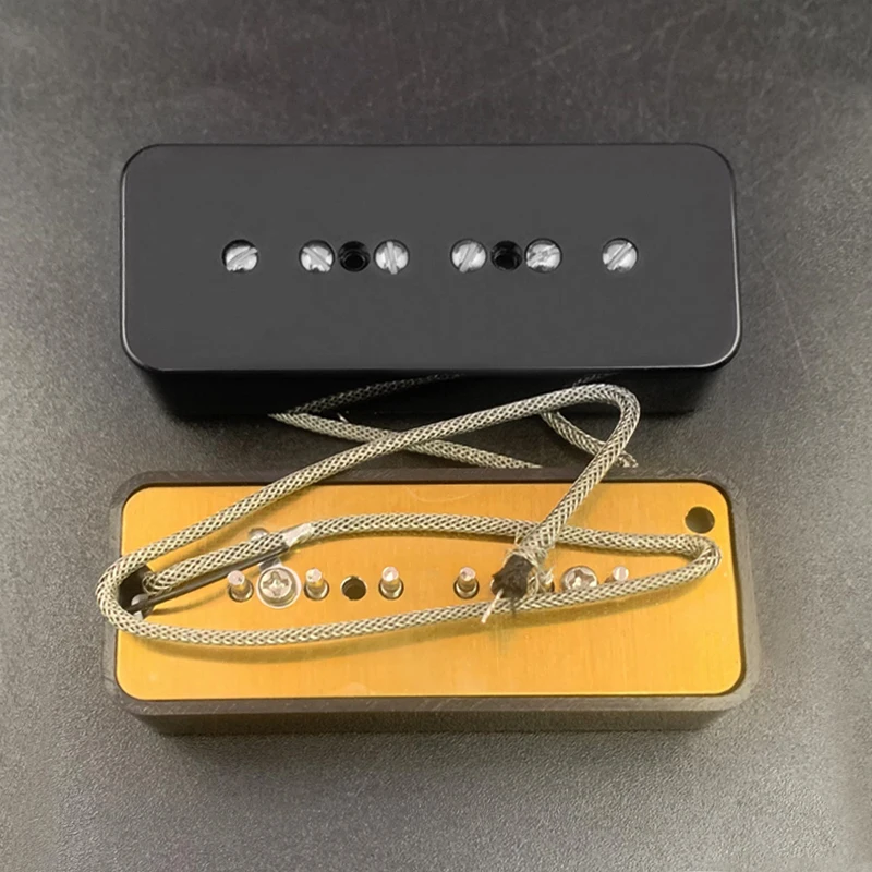 Vintage Alnico 5 Soapbar P90 Gitarren Pickup Hals oder Bridge Pickup Gitarren zubehör Silber/Schwarz/Weiß/Creme wählen