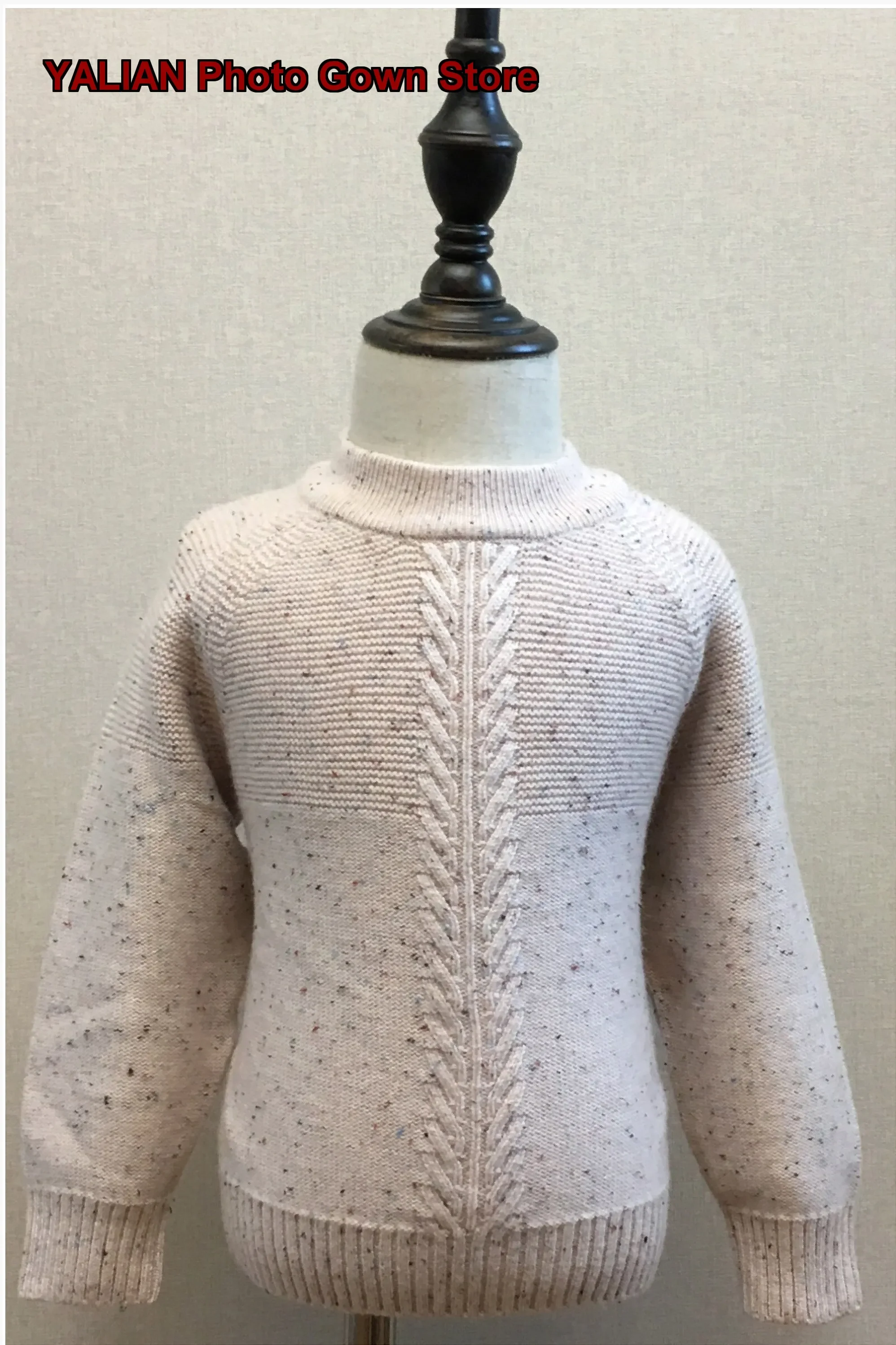 Infants Toddlers Little Kids Pure Cotton Round Neck Pullover Sweater Soft Girls