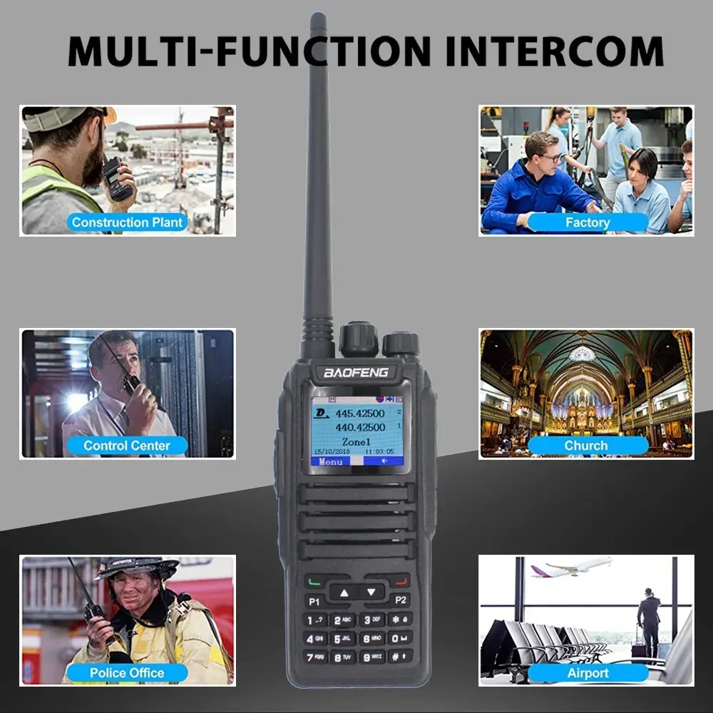 

SALE DM-1701 Baofeng Dual Band V/UHF DMR/Analog Walkie Talkie GD77 HAM Two Way Radio 136-174-400-470MHz 7.4V 2200mA