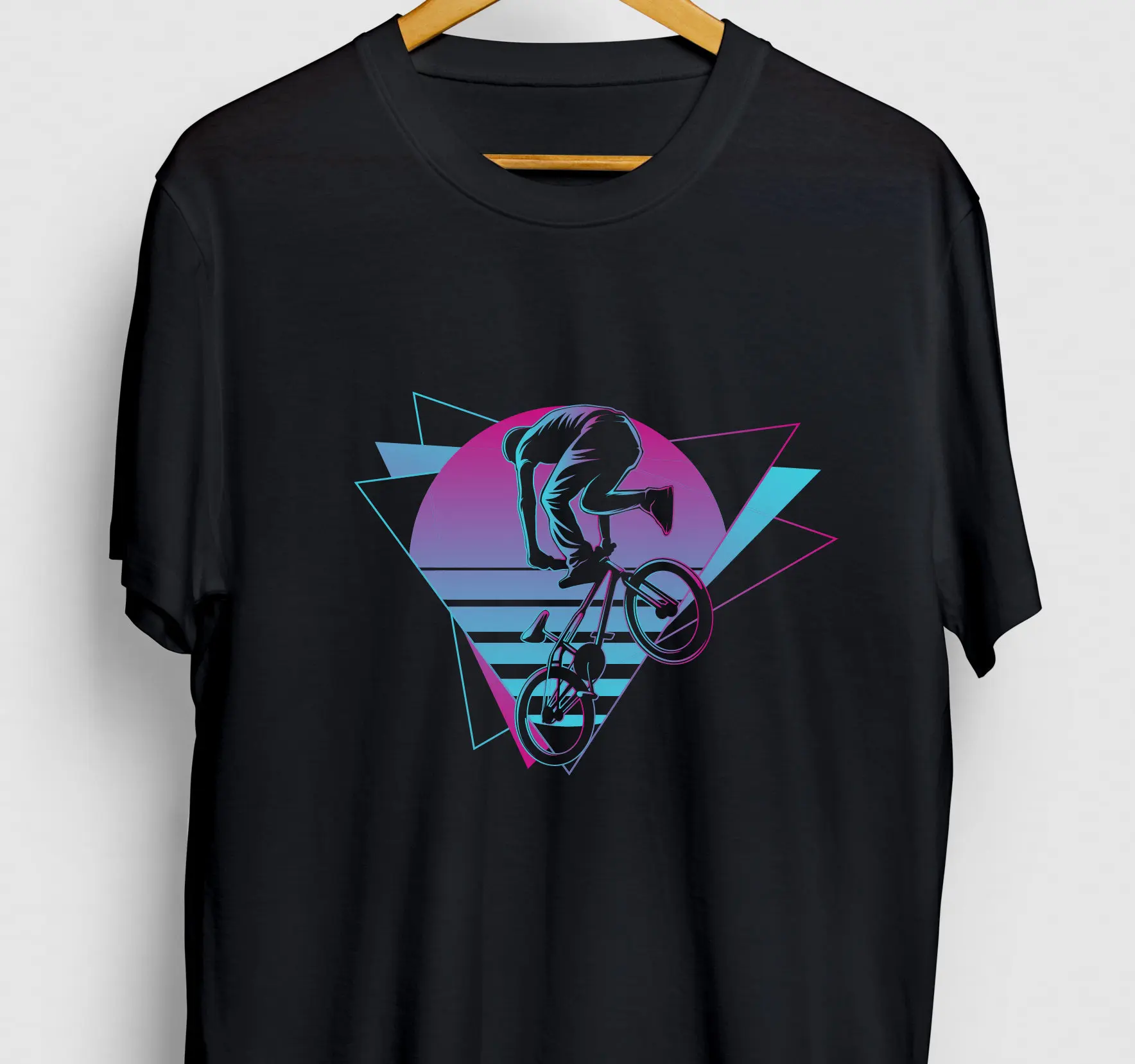 Bmx T Shirt Mom Dad Cyclist Vaporwave Retro Youth