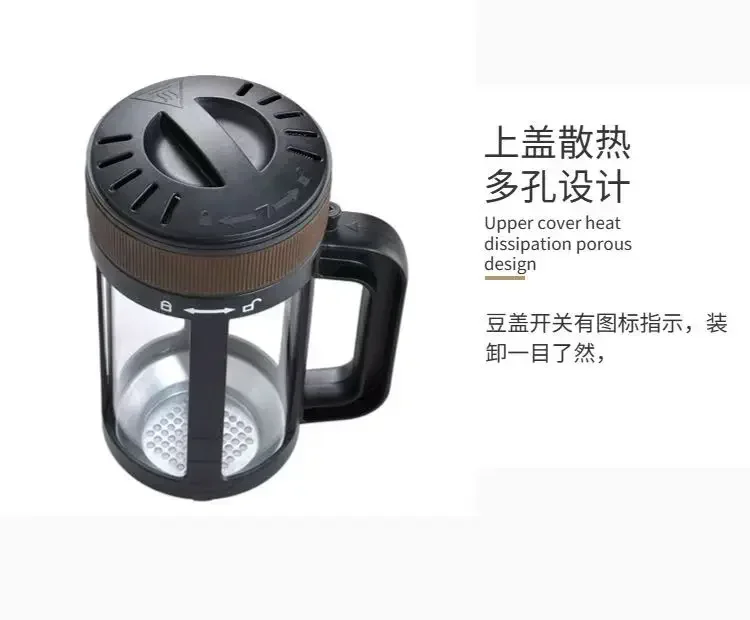 Household Mini 110V/220V Commercial Temperature Regulating Cooling Automatic Timing Hot Bean Roast Kitchen Coffee Bean Roaster view 4