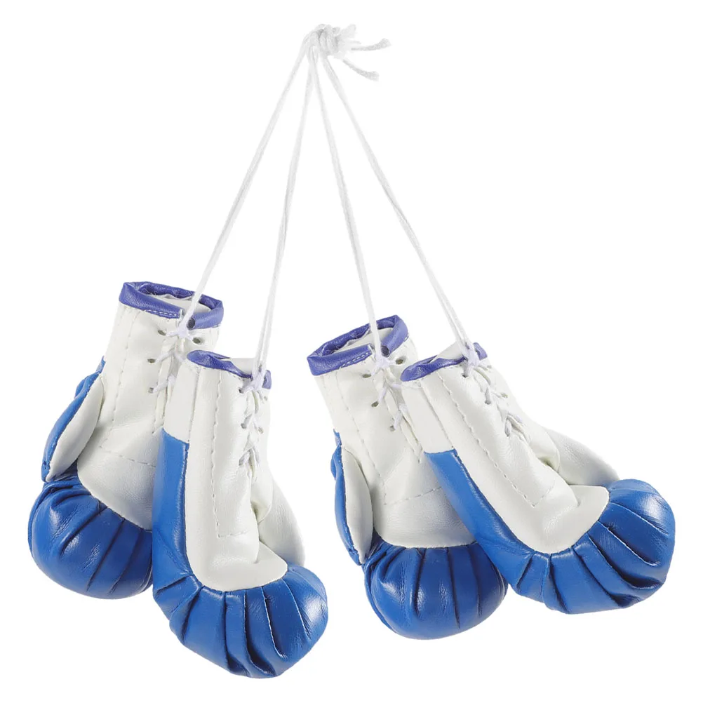 

2 Pairs Miniature Boxing Gloves Decor Pendant Decorations Punching Hanging Accessories Mitts