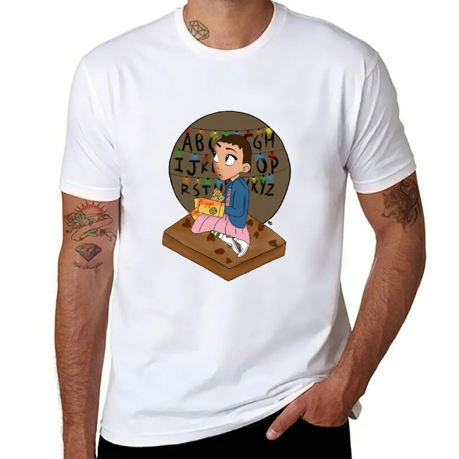 

Eleven Eating Waffles T-Shirt man t shirt graphic essential t shirt T-Shirt