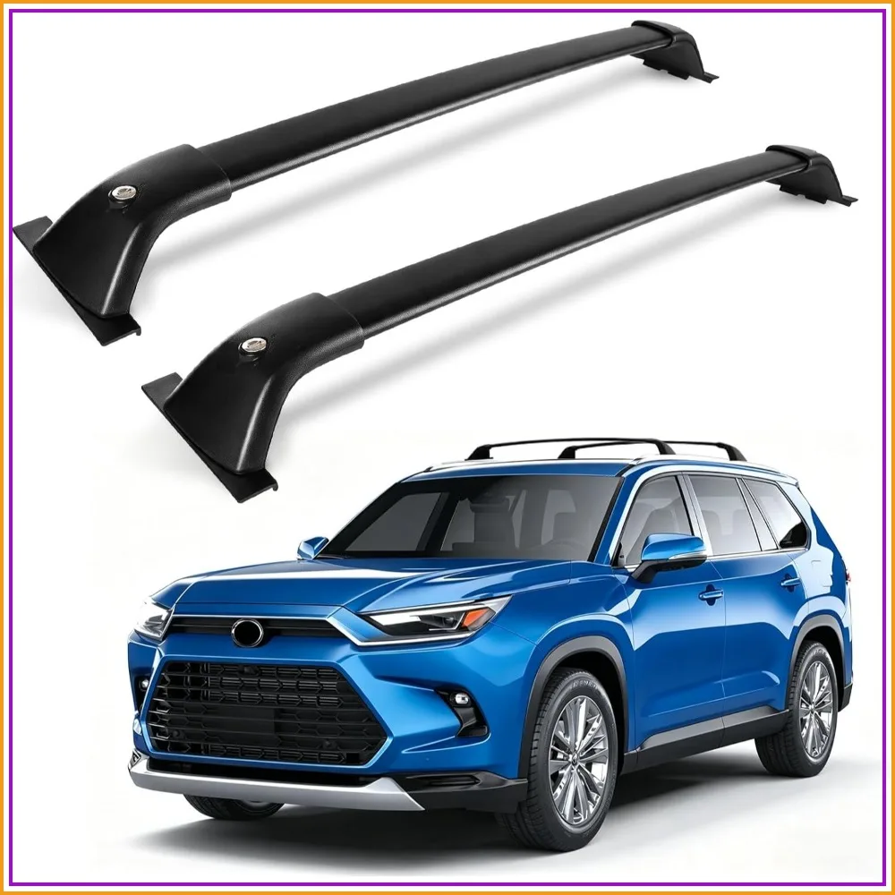 

260 LBS Heavy Duty Roof Rack Cross Bars Fit for Toyota Grand Highlander & Lexus TX 2024-2026, Lockable Aluminum Cargo Carrier