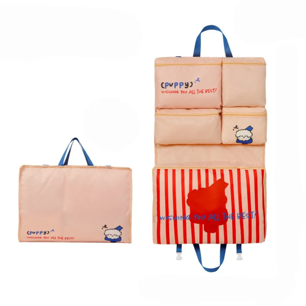 

Hangable 6 In 1 Travel Storage Bag Large Capacity Foldable Clothes Packing Cubes Washable Dustproof Suitcase Organizer Travel