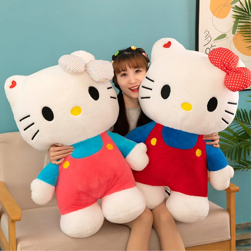 80/60/40cm Big Size Hello Kitty Cartoon Character Anime Plus Stuffed hello kitty plushie giant Comfortable Pillow Kawaii Childre