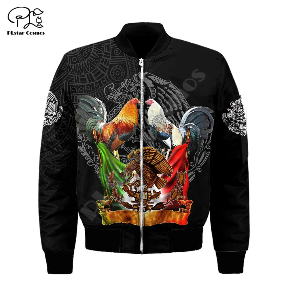 PLstar Cosmos Beautiful Rooster 3D Print 2022 New Fashion Men Bomber Jacket Hip Hop Unisex Casual Windbreaker Drop Shipping R24