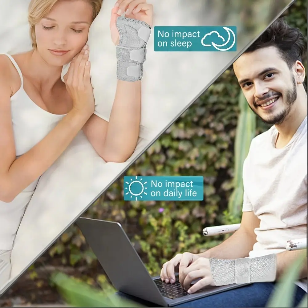 Ergonomic Thumb Sleeve Wrist Brace Flexible Splint Tendinitis Wrist Protectors Band Breathable Comfortable Pressurized Wrist Pad