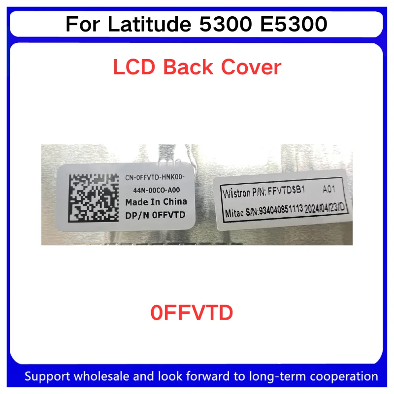New For Kailxuling Latitude 5300 E5300 Laptop LCD Back Cover Top Case/ A Shell/Screen back cover shell/0FFVTD