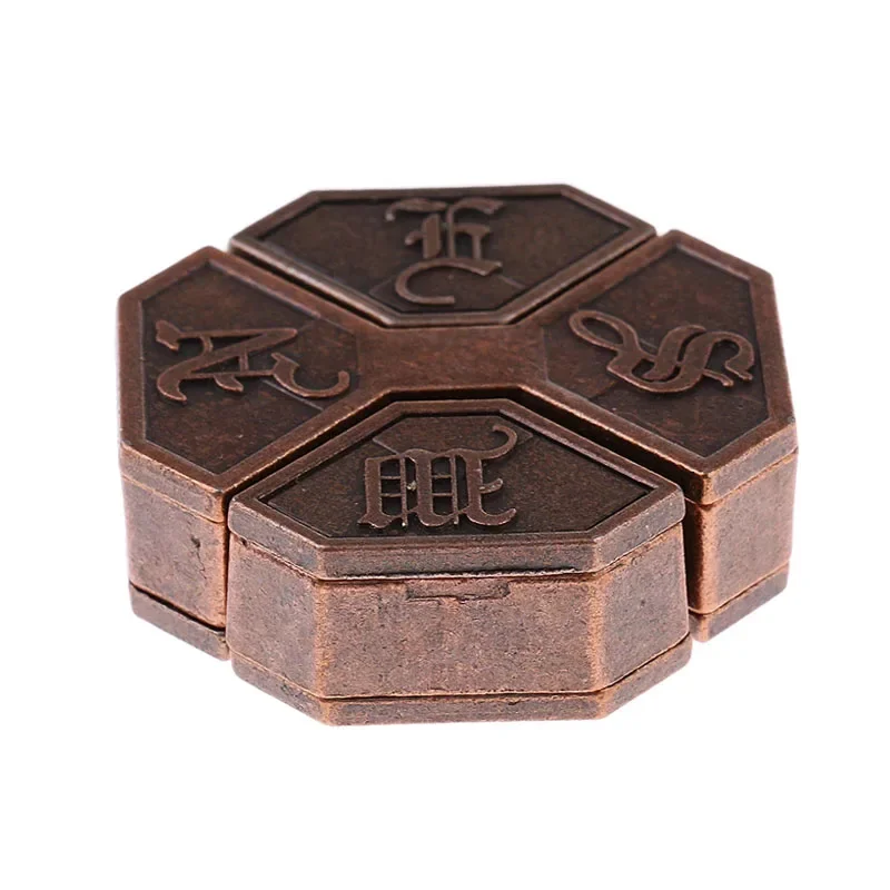 Bagua Lock Metal Puzzle Brain Teasers Box Eight Trigrams Lock IQ Toys For Kids Adults Fidget For Anxiety Wit And Logica Games