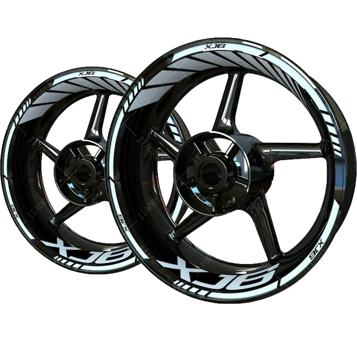 For Yamaha XJ6 Wheel Sticker XJ6 Logo Motorcycle Rim Decal Set