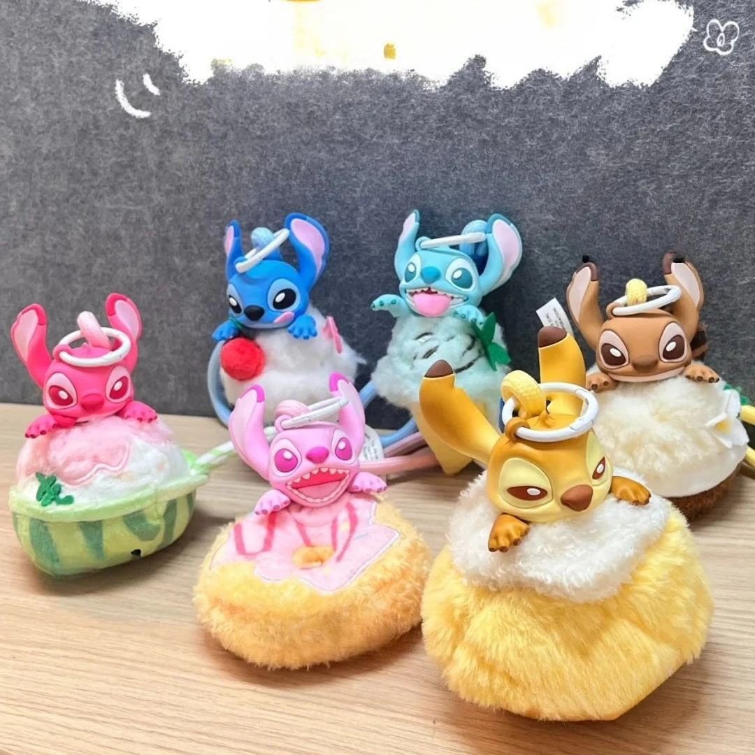 Stitch Dessert Blind Box Vinyl Plush Fragrance Cute Action Figure Pendant Keychain Mystery Bag Collection Toy Birthday Gifts