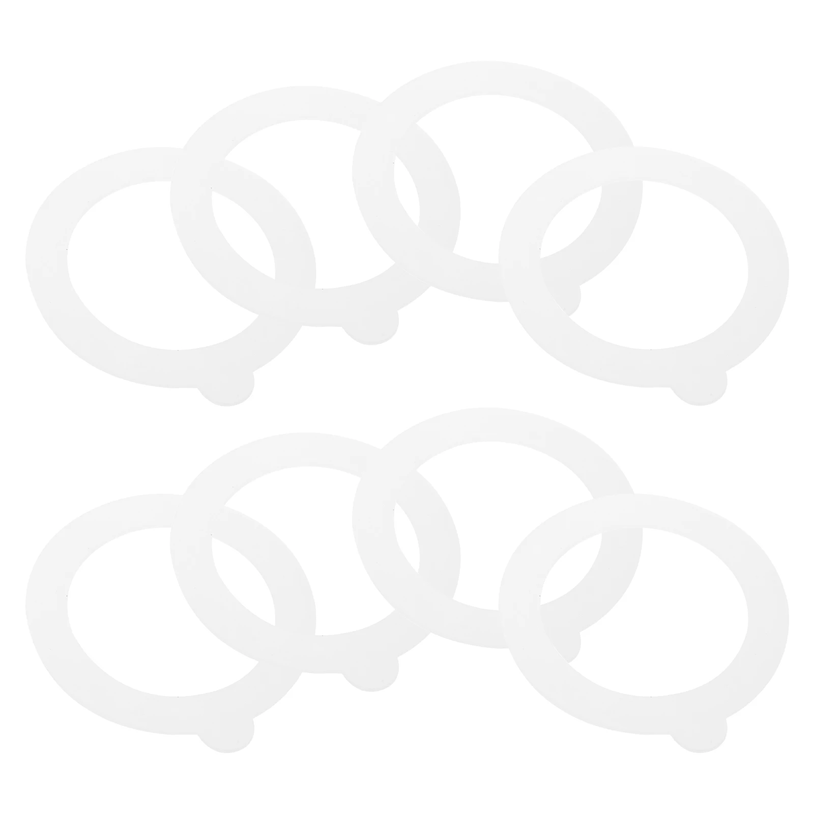 

8 Pcs Gasket Rings White 97mmx70mmx2mm Jar Seals Replacement Sealing Rings Gaskets For Mason Jars for Canning Mason Bottles