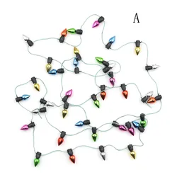 1m Christmas Fine New Arrival Dollhouse Miniature A String of multi-coloured plastic Christmas lights