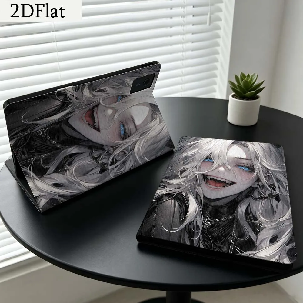 Cartoon Silver Hair Girl For Lenovo Xiaoxin Pad Pro Tab K11 K10 Y900 3rd Y700 P11 P12 11.5 12.7 8.8 Inch Tablet Case Gift