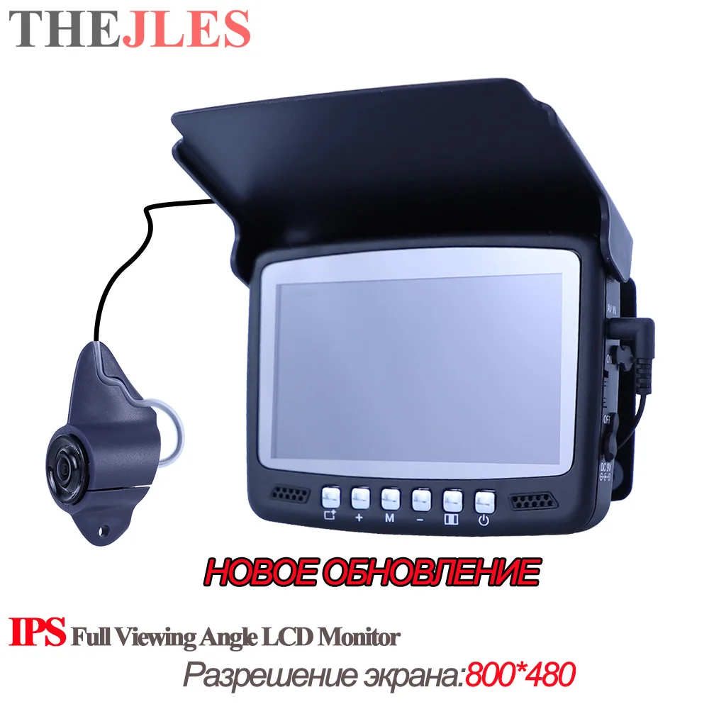 THEJLES New 4.3 Inch IPS HD Visual Fisher Fishing Camera With 8 Infrared Lights Can Be Turned On/Off  Best Gift For Ice Fishing