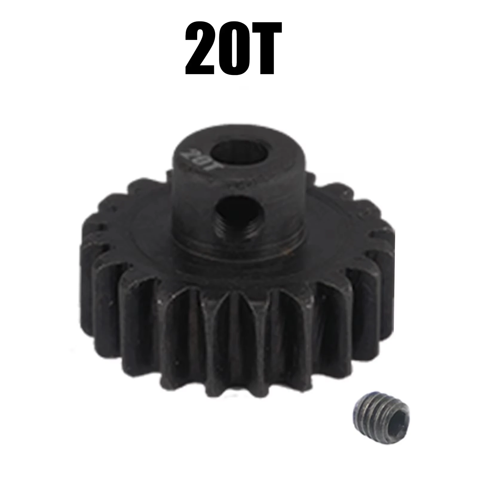 M0.8 3.175mm Gehärteter Stahl Metallzahnrad 10T 11T 12T 13T 14T 15T 16T 17T 18T 19T 20T 21T Motorgetriebe für 1/10 RC Auto Upgrade-Modifikation