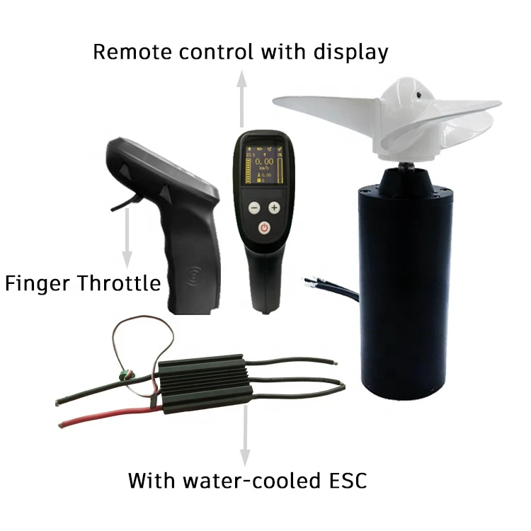 5KW zestaw wodoodporny bezszczotkowy śmigło DC silniki elektryczne skuter podwodny ster strumieniowy z