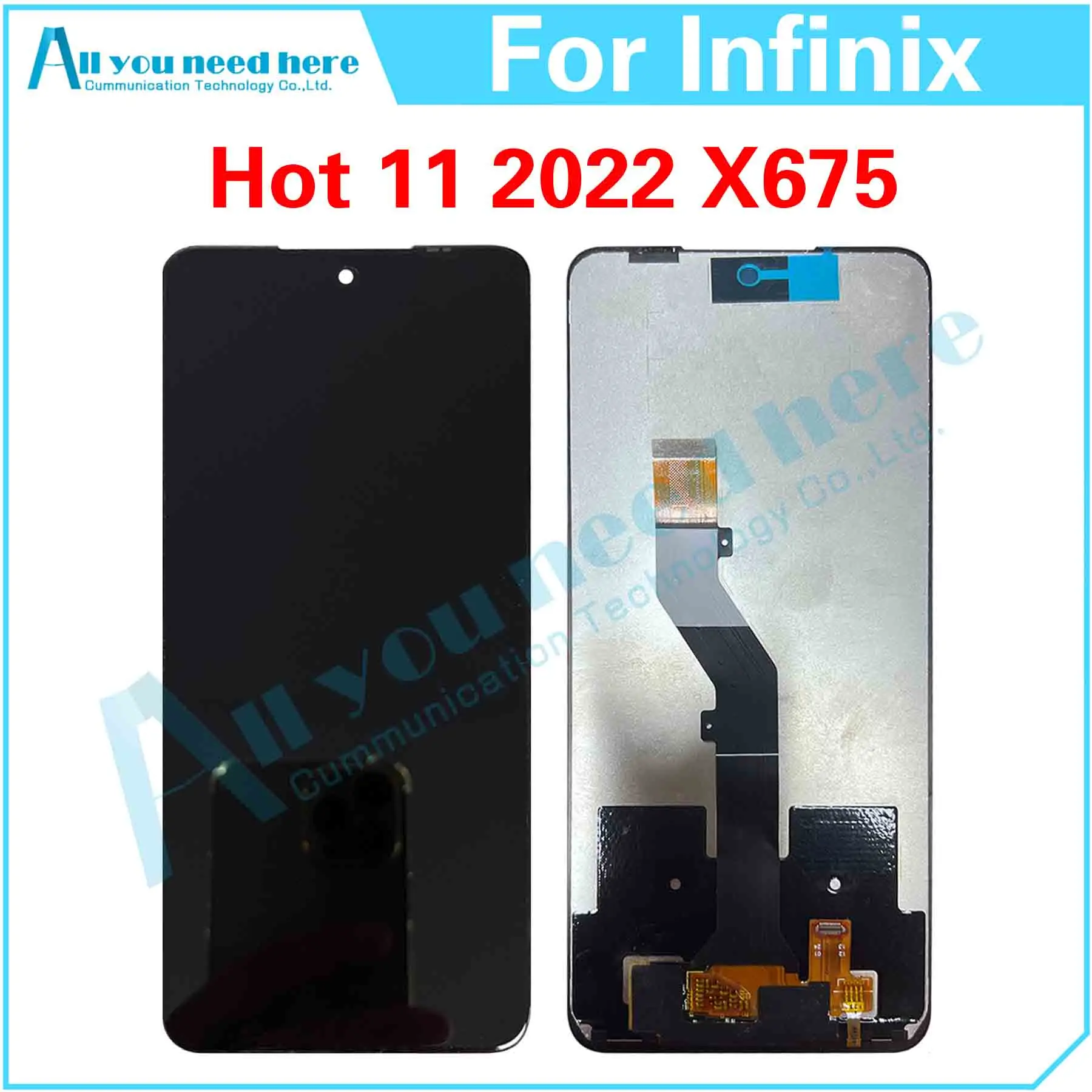 

100% тест для Infinix Hot 11 2022 X675 Hot11 LCD дисплей кодирующий преобразователь сенсорного экрана в сборе запасные части для замены