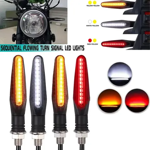 24LED 오토바이 LED 회전 신호등 키트 먼지 자전거 스포츠에 대 한 성 노출증과 흰색 빨간색 호박색 전면 후면 표시 등