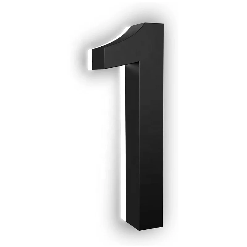 

Premium Quality Backlit LED Illuminated Home Address Number Lighted House Numbers