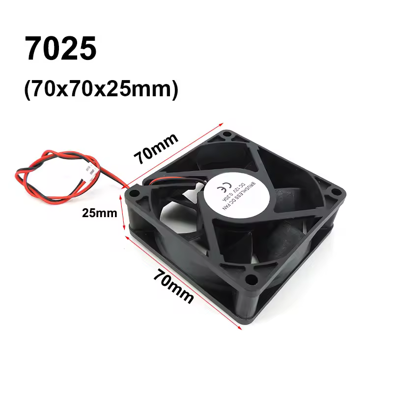 4010 12025 8010 30mm dc 5V 12V 24V Cooling Fan Brushless Motor Case Quiet 40MM 50MM 60MM 70MM 80MM 90MM 120MM for 3D print 2PIN - Image 14