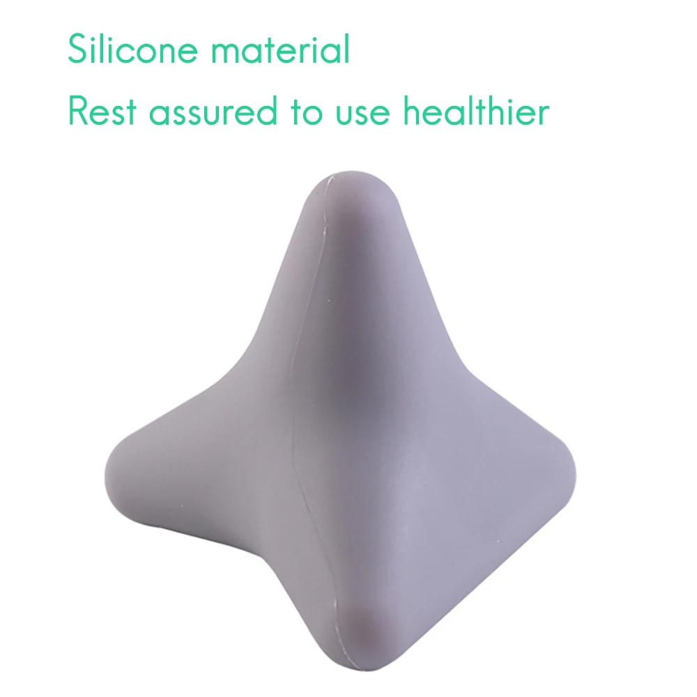 Silicon Massage Cone Solid Ball Psoas Muscle Release Back Neck Scapula Foot Yoga Triangular Relax