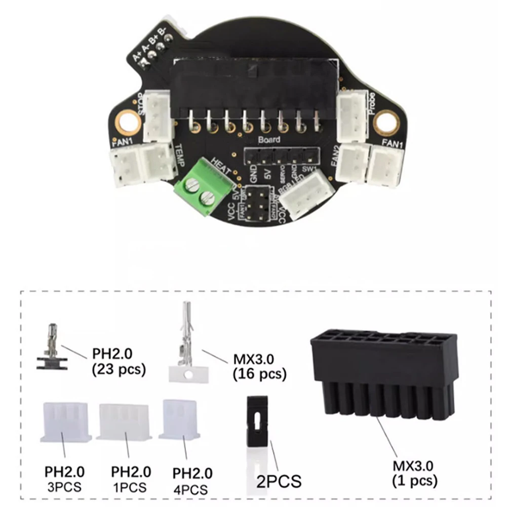 For 3D Printing Maintenance MiniAB Board Dual Fan Control VCC Or 5V Fan Option Compatible With Multiple Extruders