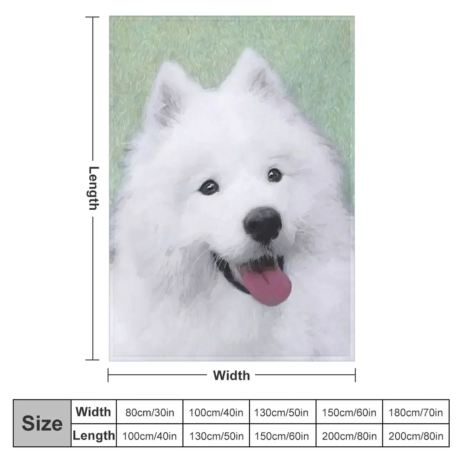 Samoyed Throw Blanket Comforter christmas decoration Thermals For Travel blankets ands Retros Decorative Sofa Blankets